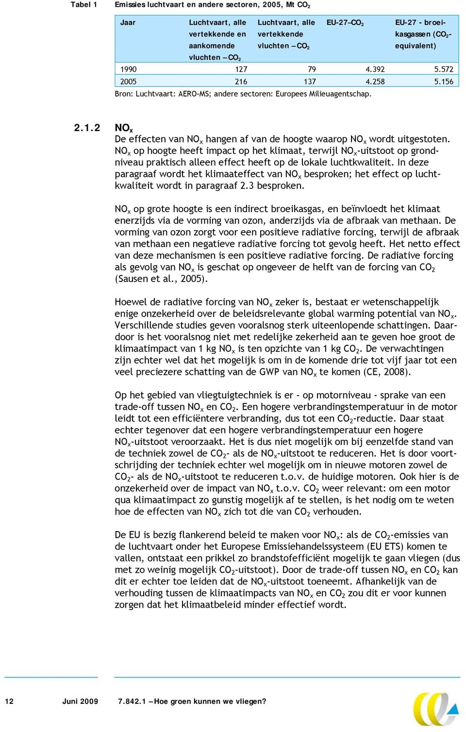 NO x op hoogte heeft impact op het klimaat, terwijl NO x -uitstoot op grondniveau praktisch alleen effect heeft op de lokale luchtkwaliteit.