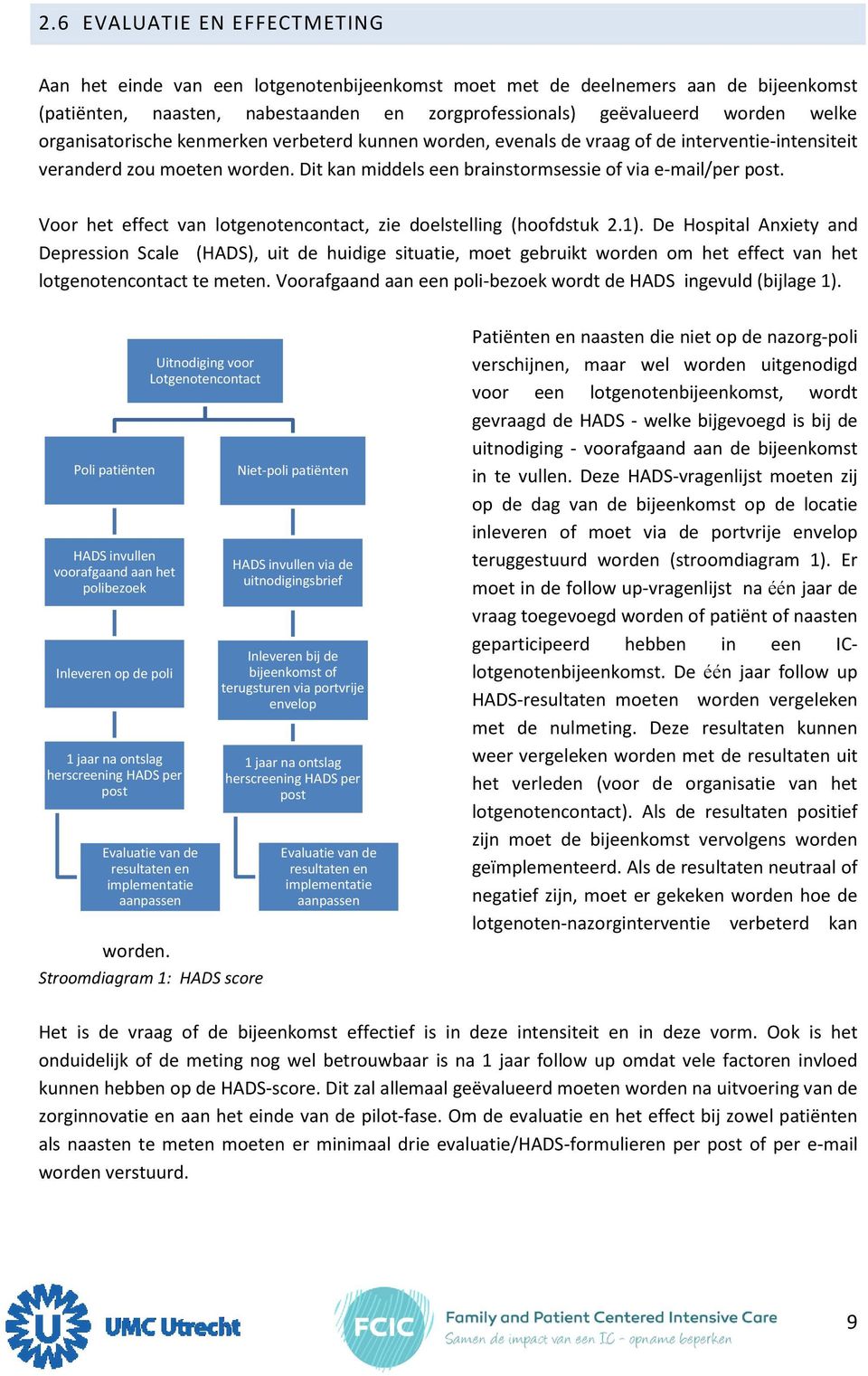 Voor het effect van lotgenotencontact, zie doelstelling (hoofdstuk 2.1).