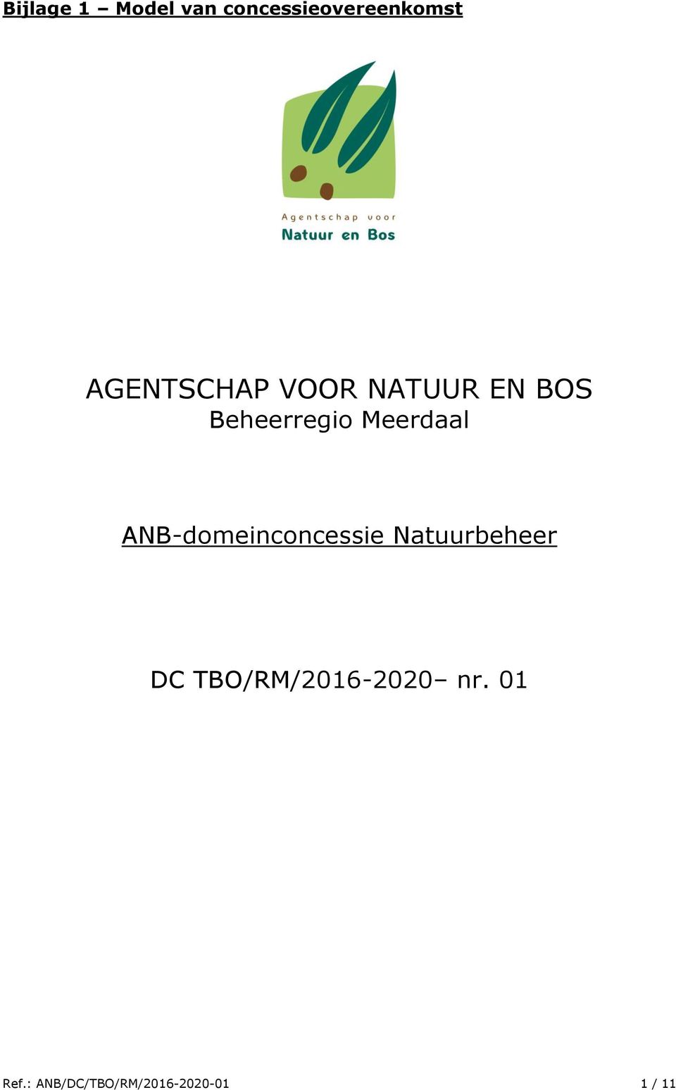 Meerdaal ANB-domeinconcessie Natuurbeheer DC