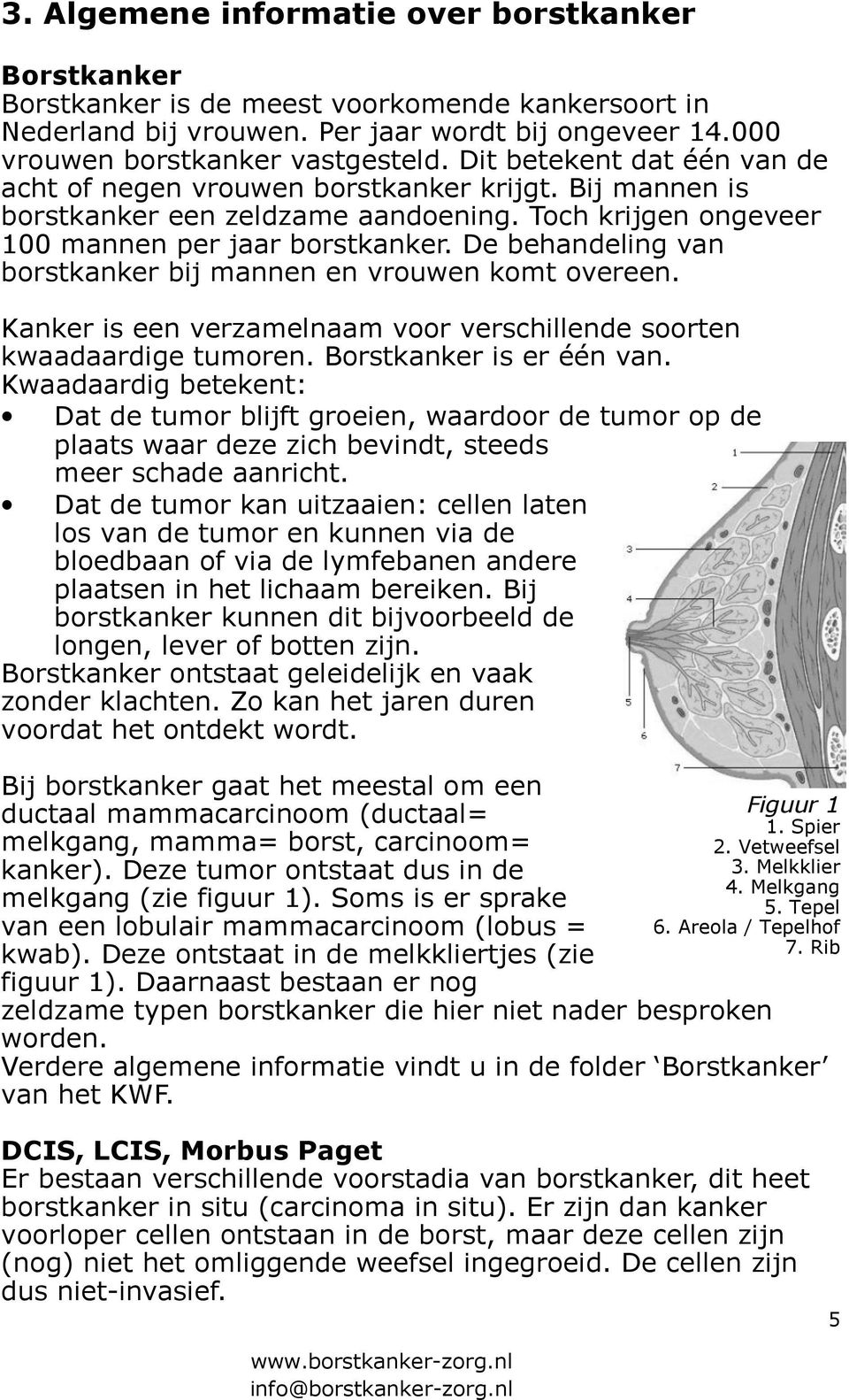 De behandeling van borstkanker bij mannen en vrouwen komt overeen. Kanker is een verzamelnaam voor verschillende soorten kwaadaardige tumoren. Borstkanker is er één van.