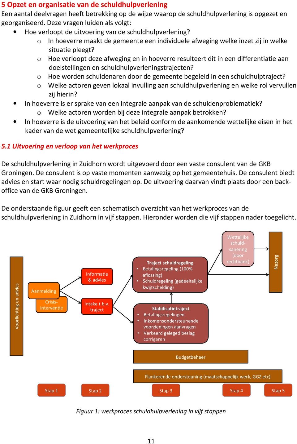 o Hoe verloopt deze afweging en in hoeverre resulteert dit in een differentiatie aan doelstellingen en schuldhulpverleningstrajecten?