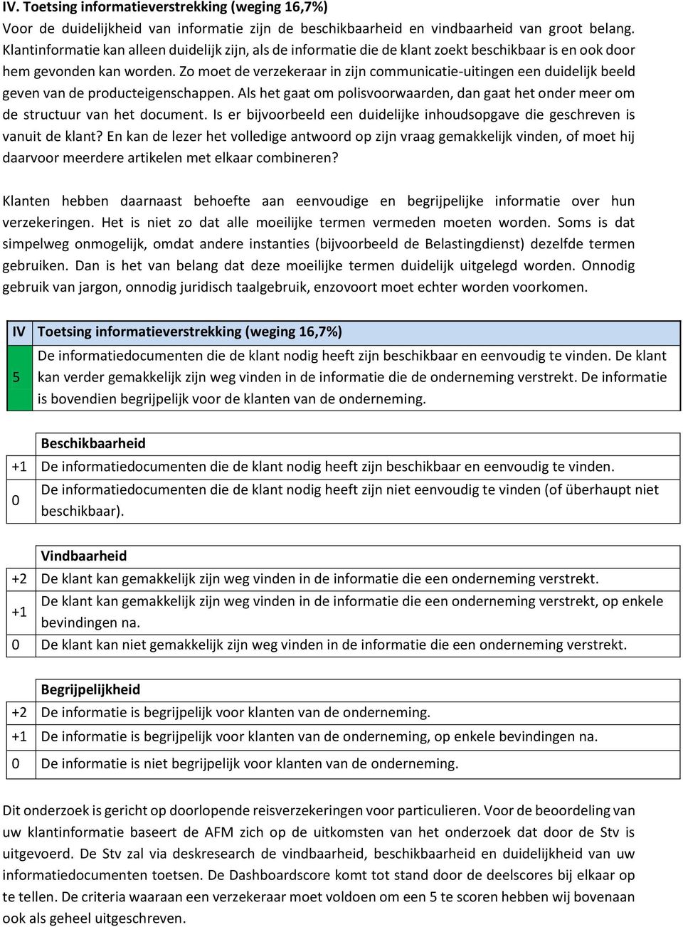 Zo moet de verzekeraar in zijn communicatie-uitingen een duidelijk beeld geven van de producteigenschappen. Als het gaat om polisvoorwaarden, dan gaat het onder meer om de structuur van het document.