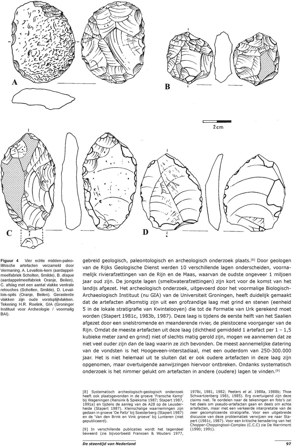 Roelink, GIA (Groninger Instituut voor Archeologie / voormalig BAI). gebreid geologisch, paleontologisch en archeologisch onderzoek plaats.