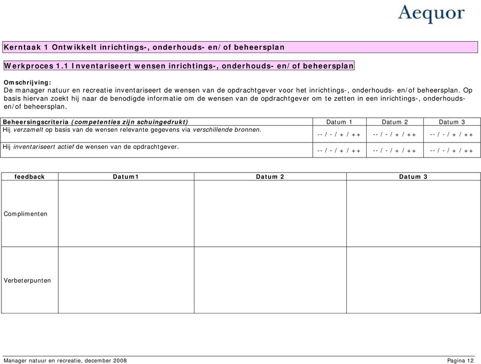 en/of beheersplan. Op basis hiervan zoekt hij naar de benodigde informatie om de wensen van de opdrachtgever om te zetten in een inrichtings-, onderhoudsen/of beheersplan.