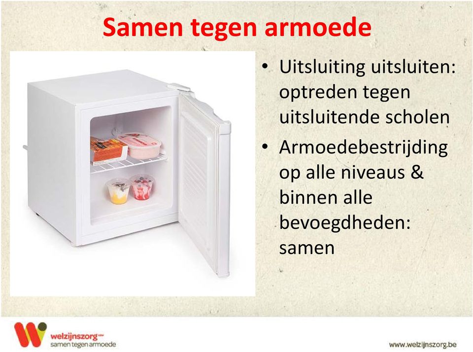 Armoedebestrijding Armoedebestrijding op