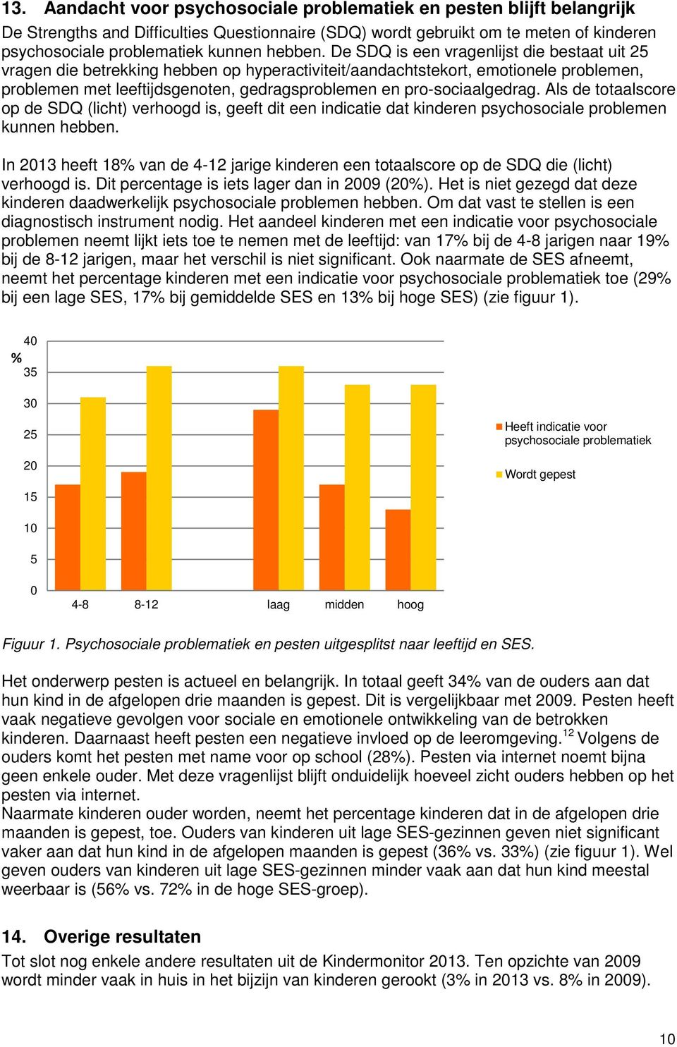 De SDQ is een vragenlijst die bestaat uit 25 vragen die betrekking hebben op hyperactiviteit/aandachtstekort, emotionele problemen, problemen met leeftijdsgenoten, gedragsproblemen en