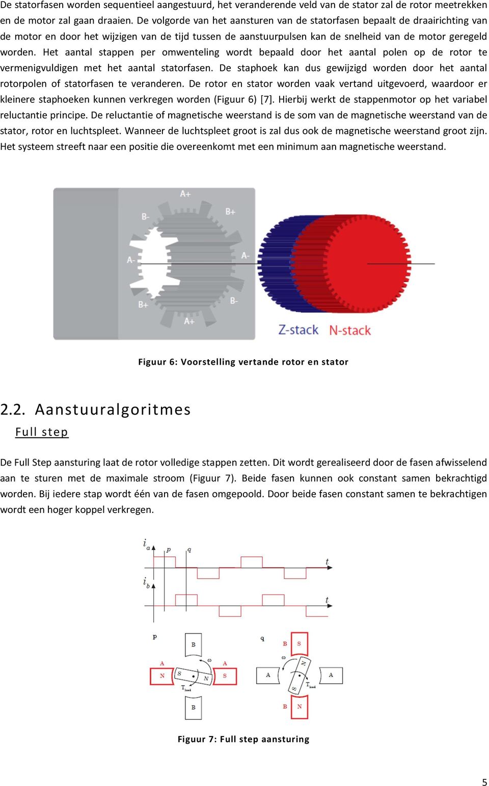 Het aantal stappen per omwenteling wordt bepaald door het aantal polen op de rotor te vermenigvuldigen met het aantal statorfasen.
