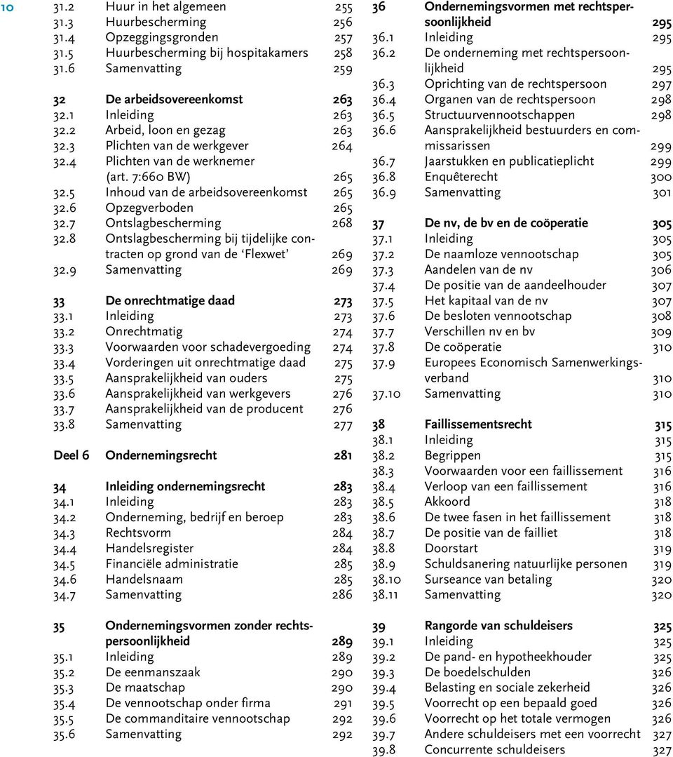 6 Opzegverboden 265 32.7 Ontslagbescherming 268 32.8 Ontslagbescherming bij tijdelijke contracten op grond van de Flexwet 269 32.9 Samenvatting 269 33 De onrechtmatige daad 273 33.1 Inleiding 273 33.