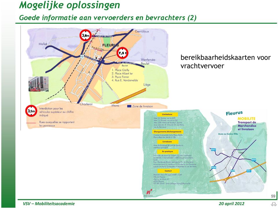 bereikbaarheidskaarten voor