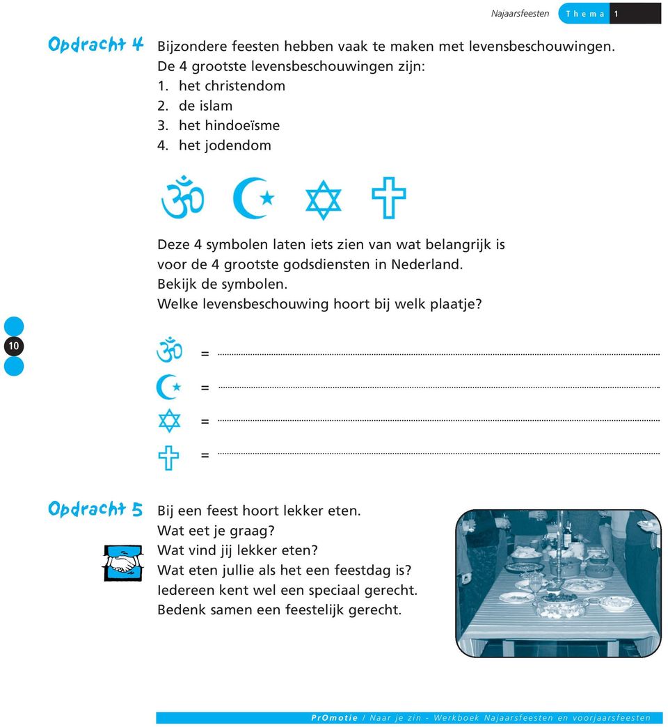 het jodendom Deze 4 symbolen laten iets zien van wat belangrijk is voor de 4 grootste godsdiensten in Nederland. Bekijk de symbolen.
