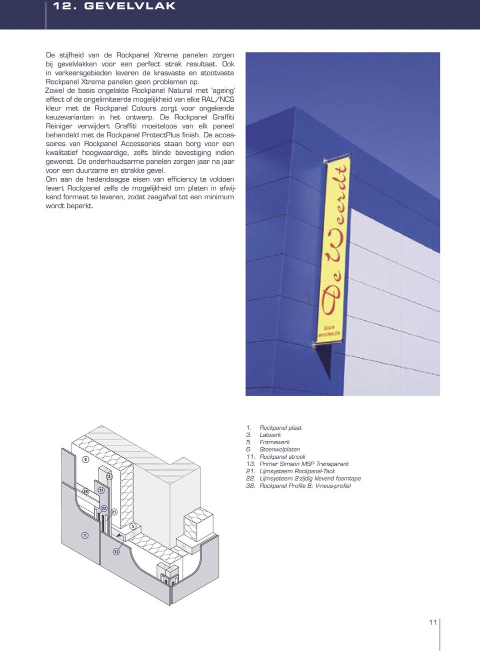 Zowel de basis ongelakte Rockpanel Natural met ageing effect of de ongelimiteerde mogelijkheid van elke RAL/NCS kleur met de Rockpanel Colours zorgt voor ongekende keuzevarianten in het ontwerp.