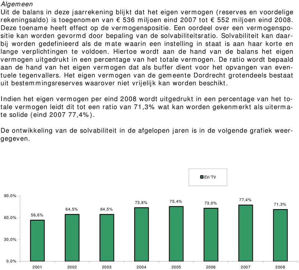 Solvabiliteit kan daarbij worden gedefinieerd als de mate waarin een instelling in staat is aan haar korte en lange verplichtingen te voldoen.