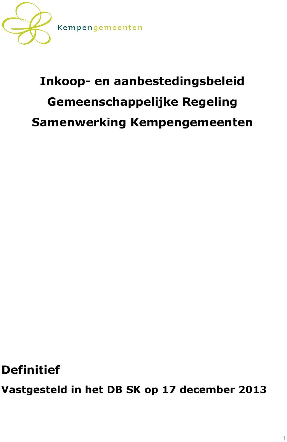 Samenwerking Kempengemeenten