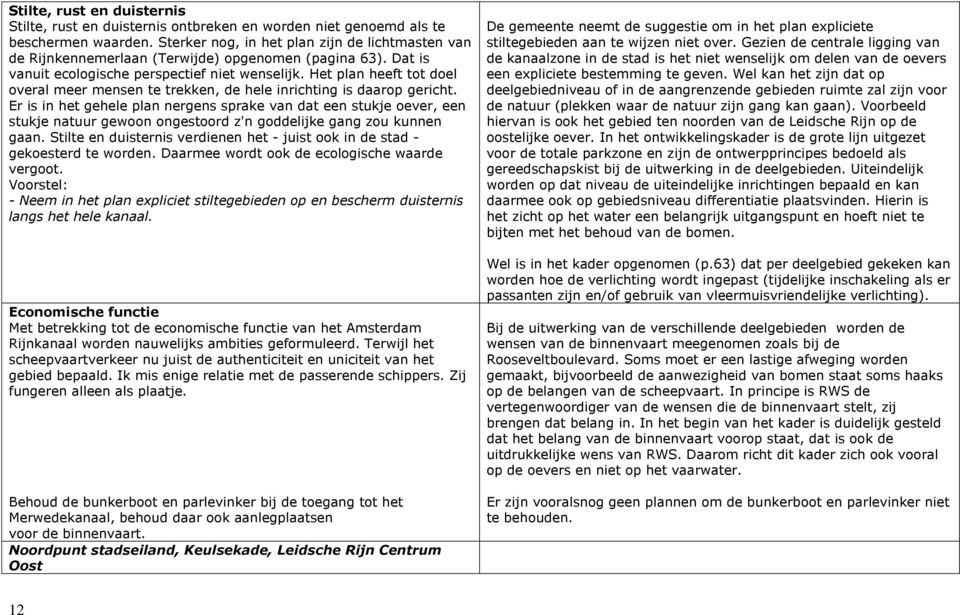 Het plan heeft tot doel overal meer mensen te trekken, de hele inrichting is daarop gericht.