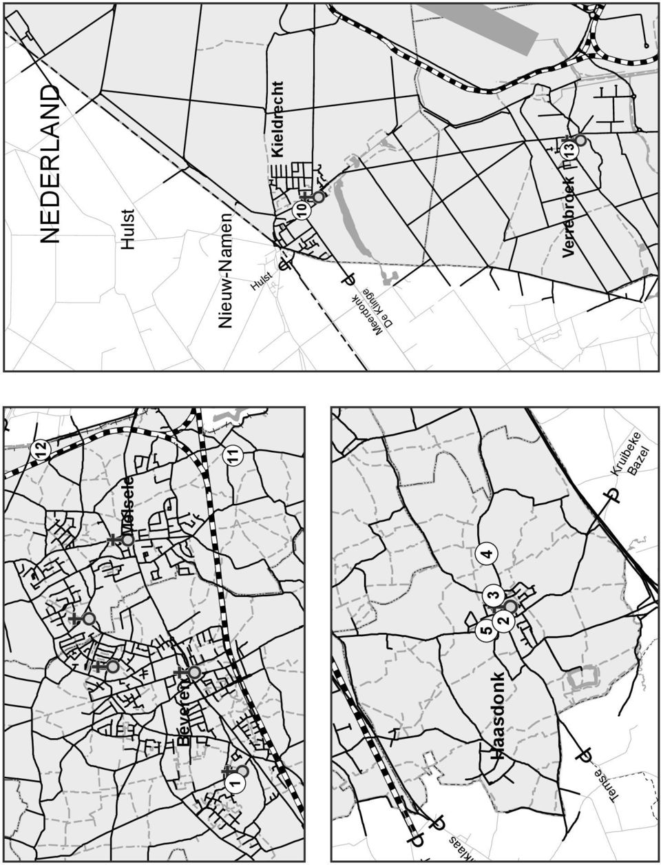 Kruibeke Melsele ANTWERPEN Antwerpen Nieuwkerken iklaas Kruibeke GENT Kruibeke Haasdonk 5 Sint-Niklaas 2 3 4