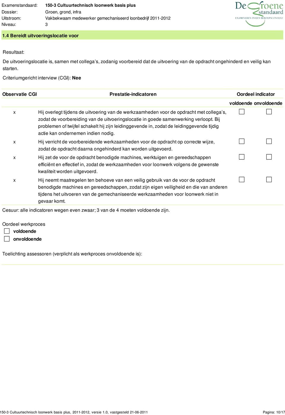 collega s, zodat de voorbereiding van de uitvoeringslocatie in goede samenwerking verloopt.