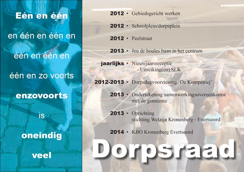 Nieuwjaarsreceptie - Uitreiking(en) SLK Dorpsdagvoorziening De Kompeniej Ondertekening samenwerkingsovereenkomst