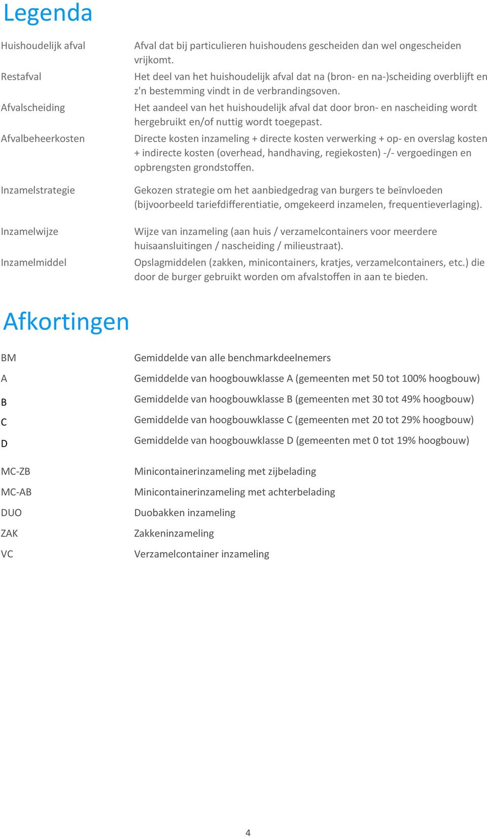 Het aandeel van het huishoudelijk afval dat door bron- en nascheiding wordt hergebruikt en/of nuttig wordt toegepast.