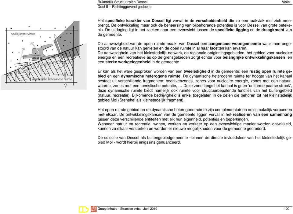 De uitdaging ligt in het zoeken naar een evenwicht tussen de specifieke ligging en de draagkracht van de gemeente.