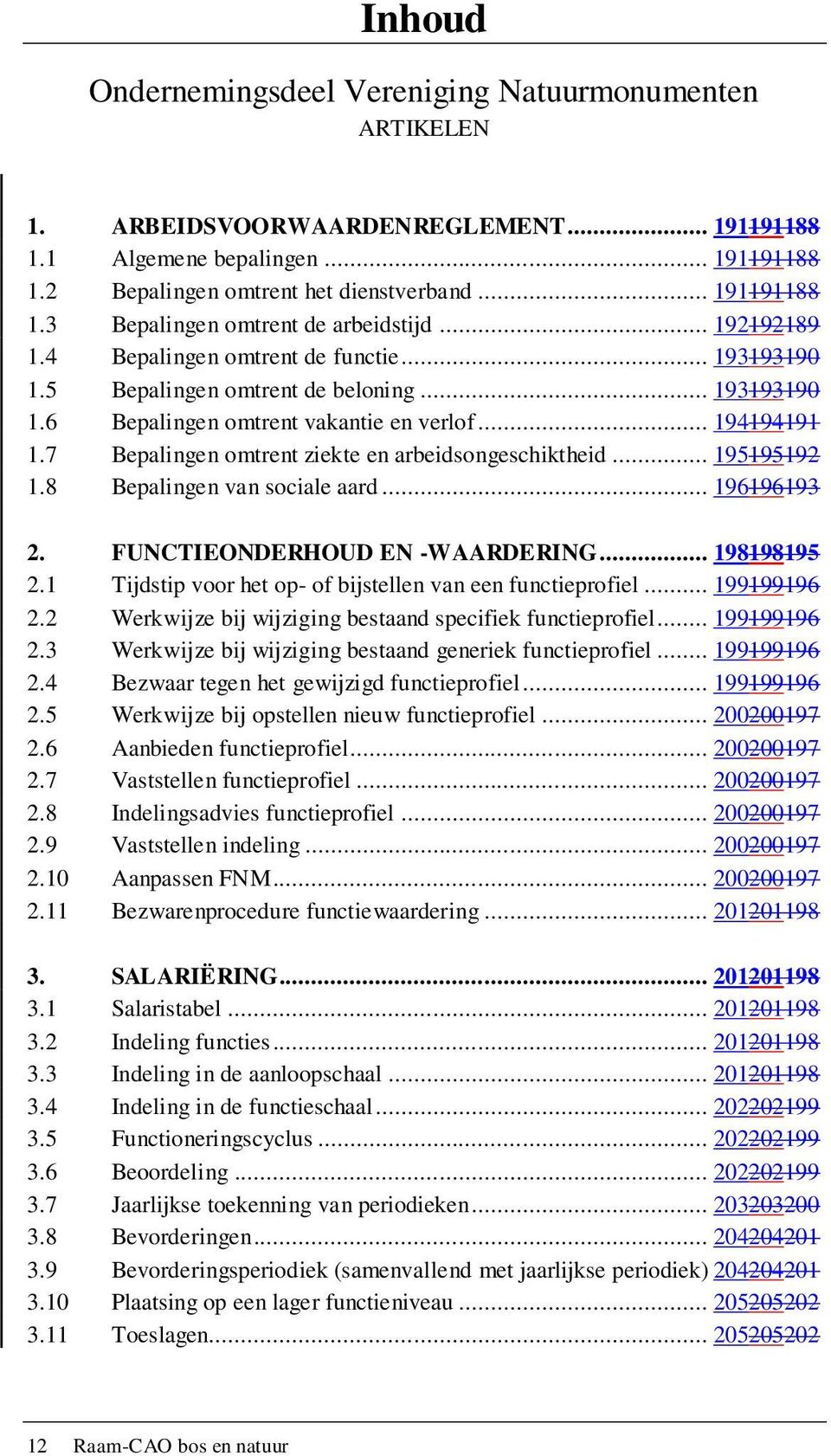 7 Bepalingen omtrent ziekte en arbeidsongeschiktheid... 195195192 1.8 Bepalingen van sociale aard... 196196193 2. FUNCTIEONDERHOUD EN -WAARDERING... 198198195 2.