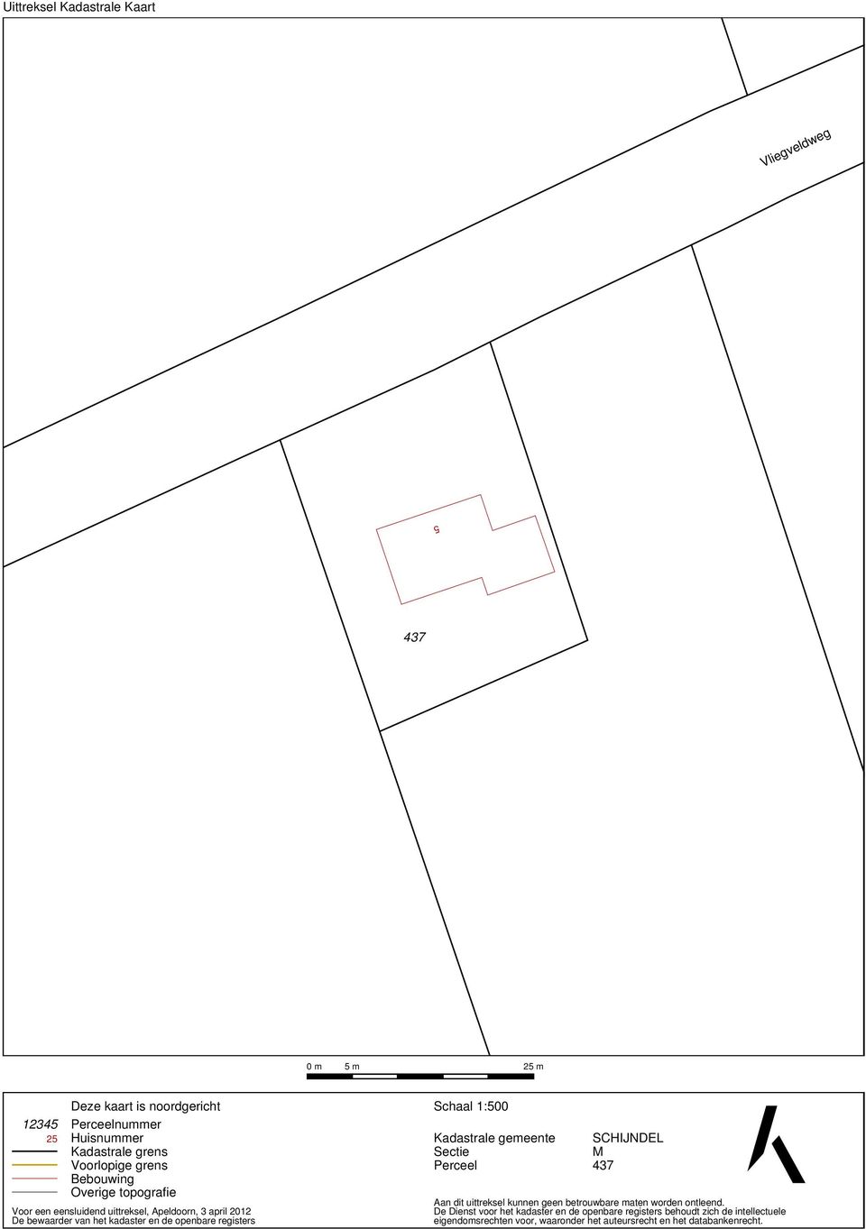 openbare registers Schaal 1:500 Kadastrale gemeente Sectie Perceel SCHIJNDEL M 437 Aan dit uittreksel kunnen geen betrouwbare maten worden