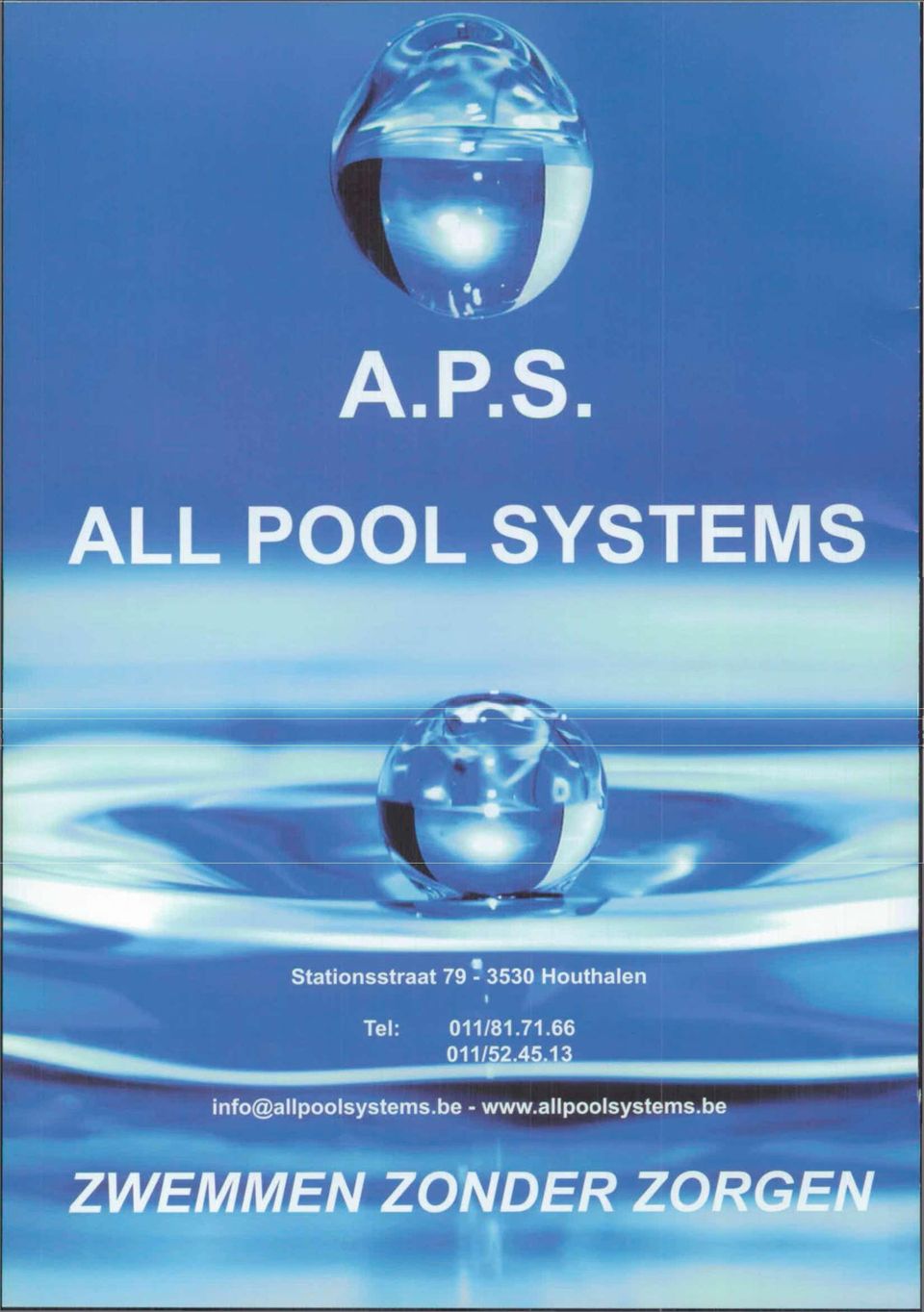 1 info@allpoolsystems.be - www.