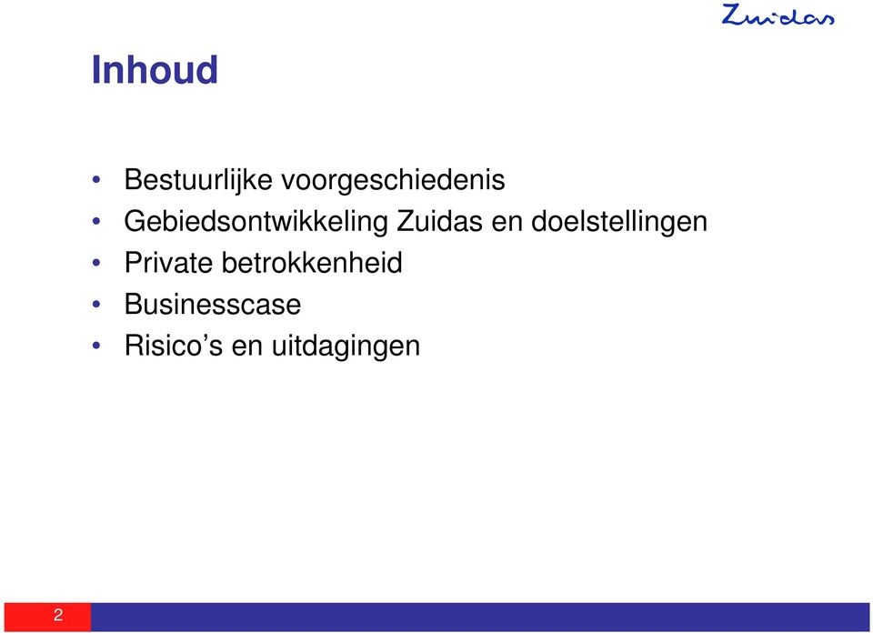 Gebiedsontwikkeling Zuidas en