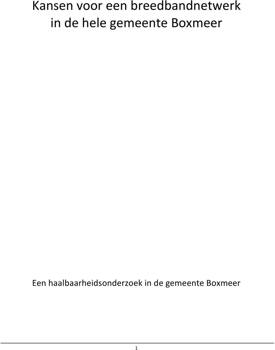 gemeente Boxmeer Een