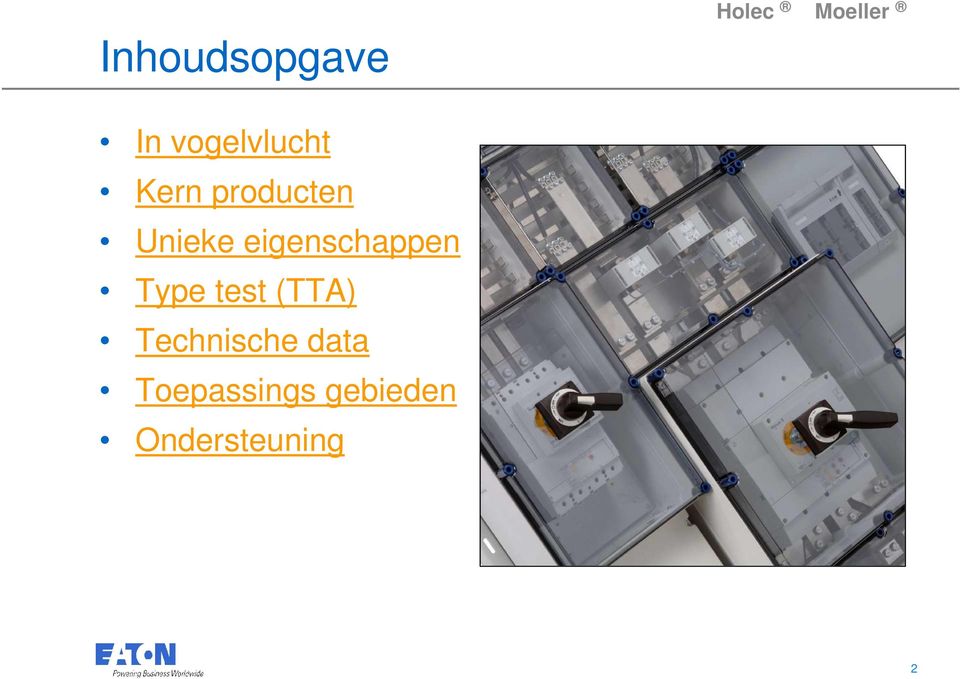 Type test (TTA) Technische data