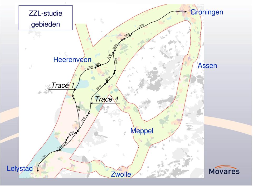 Assen Tracé 1 Tracé 4