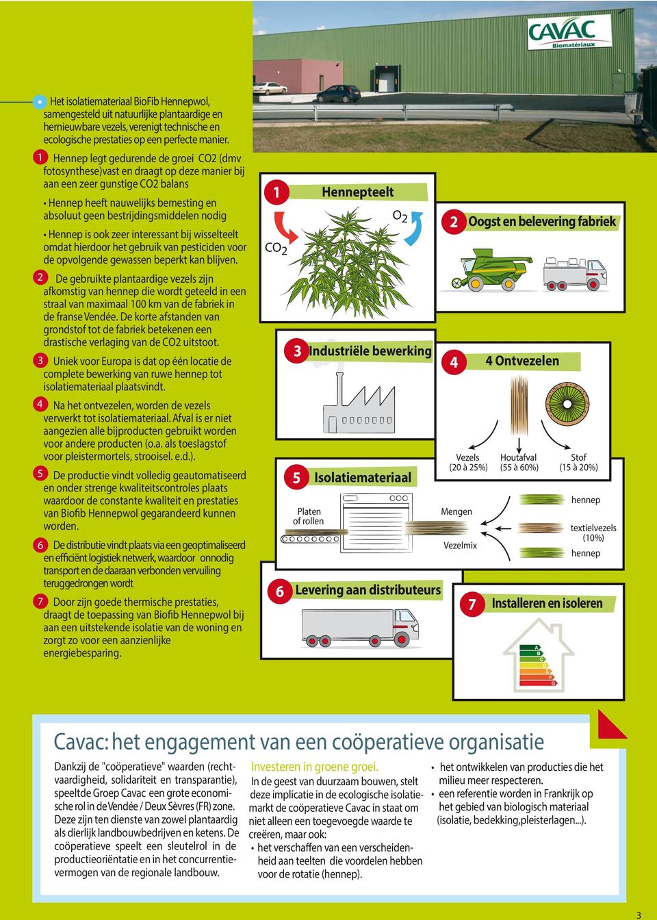 Hennep is ook zeer interessant bij wisselteelt omdat hierdoor het gebruik van pesticiden voor de opvolgende gewassen beperkt kan blijven.