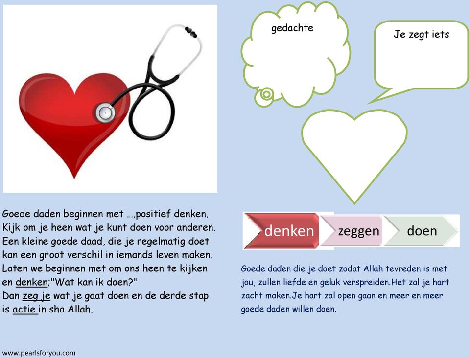 Laten we beginnen met om ons heen te kijken en denken;"wat kan ik doen?