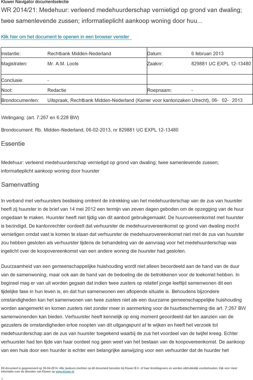 dden-Nederland Datum: 6 februari 2013 Ma