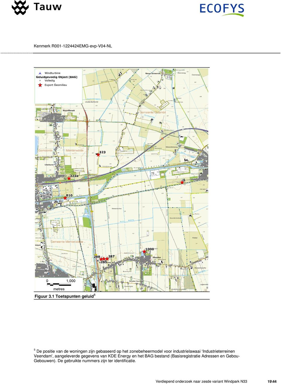 zonebeheermodel voor industrielawaai Industrieterreinen Veendam', aangeleverde gegevens