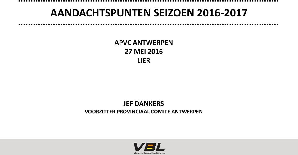 MEI 2016 LIER JEF DANKERS