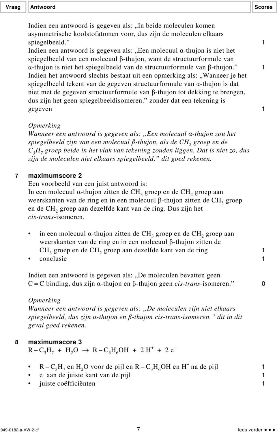 van β-thujon.