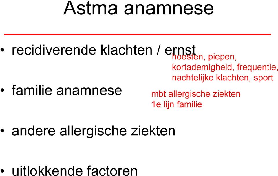 kortademigheid, frequentie, nachtelijke klachten, sport