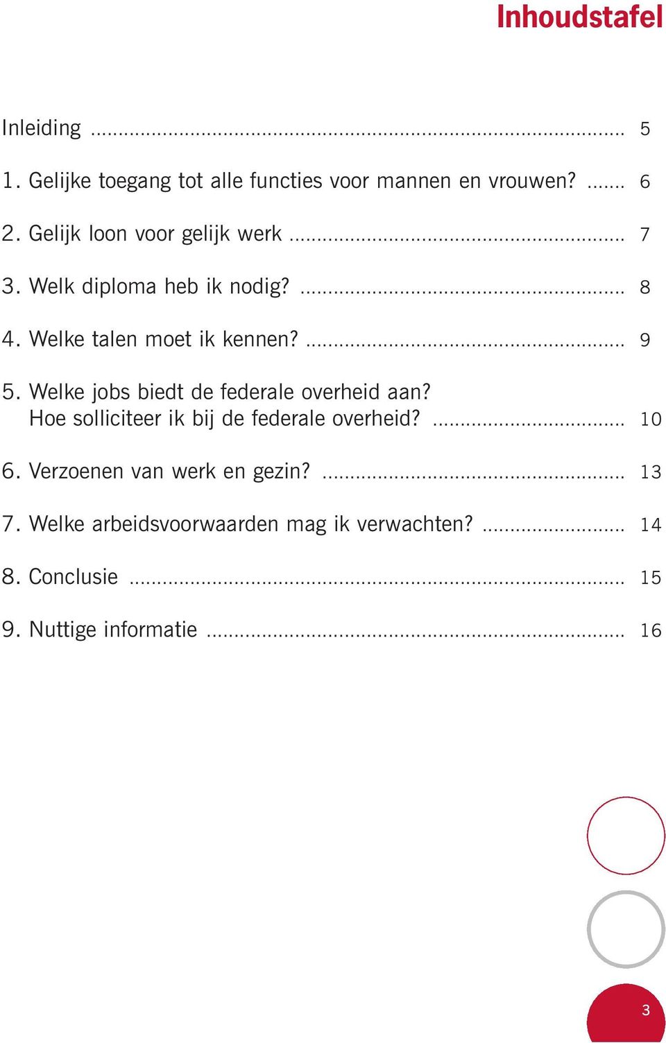 Welke jobs biedt de federale overheid aan? Hoe solliciteer ik bij de federale overheid?... 10 6.