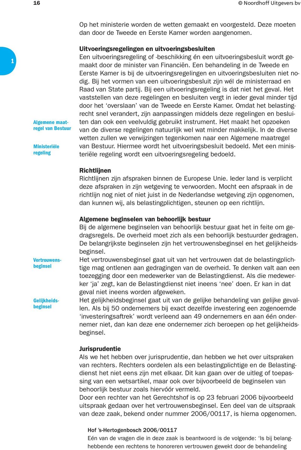 Uitvoeringsregelingen en uitvoeringsbesluiten Een uitvoeringsregeling of -beschikking én een uitvoeringsbesluit wordt gemaakt door de minister van Financiën.