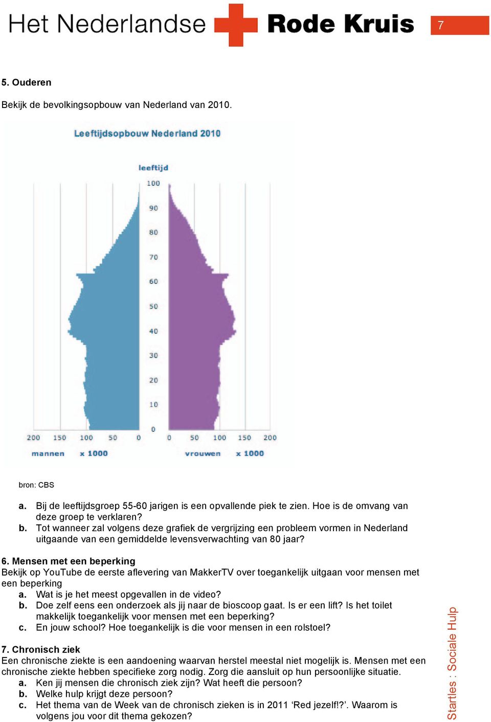 Is er een lift? Is het toilet makkelijk toegankelijk voor mensen met een beperking? c. En jouw school? Hoe toegankelijk is die voor mensen in een rolstoel? 7.