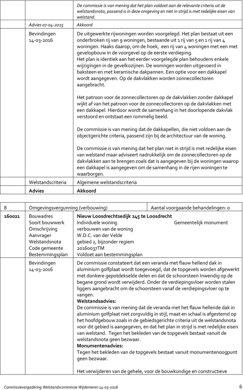 Haaks daarop, om de hoek, een rij van 4 woningen met een met gevelopbouw in de voorgevel op de eerste verdieping.