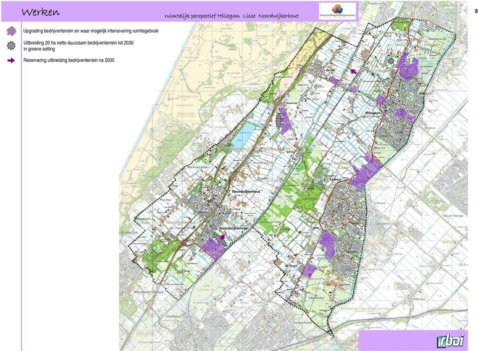 ruimtegebruik Uitbreiding 20 ha netto duurzaam bedrijventerrein