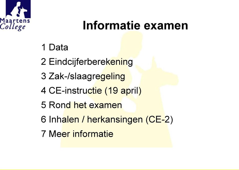 Zak-/slaagregeling 4 CE-instructie (19