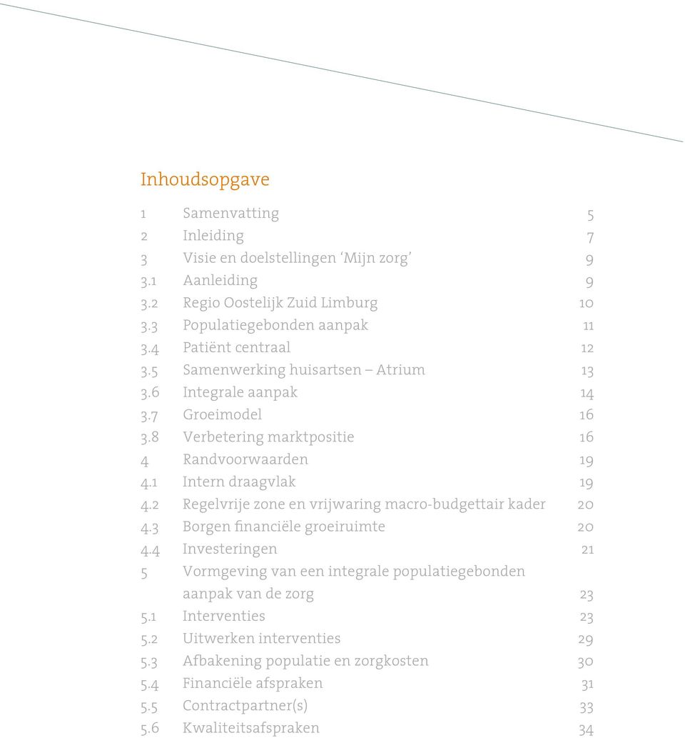 1 Intern draagvlak 19 4.2 Regelvrije zone en vrijwaring macro-budgettair kader 20 4.3 Borgen financiële groeiruimte 20 4.