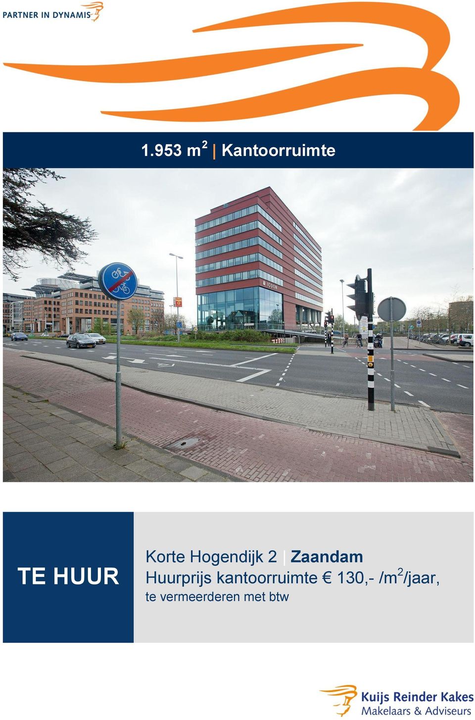 Huurprijs kantoorruimte 130,-