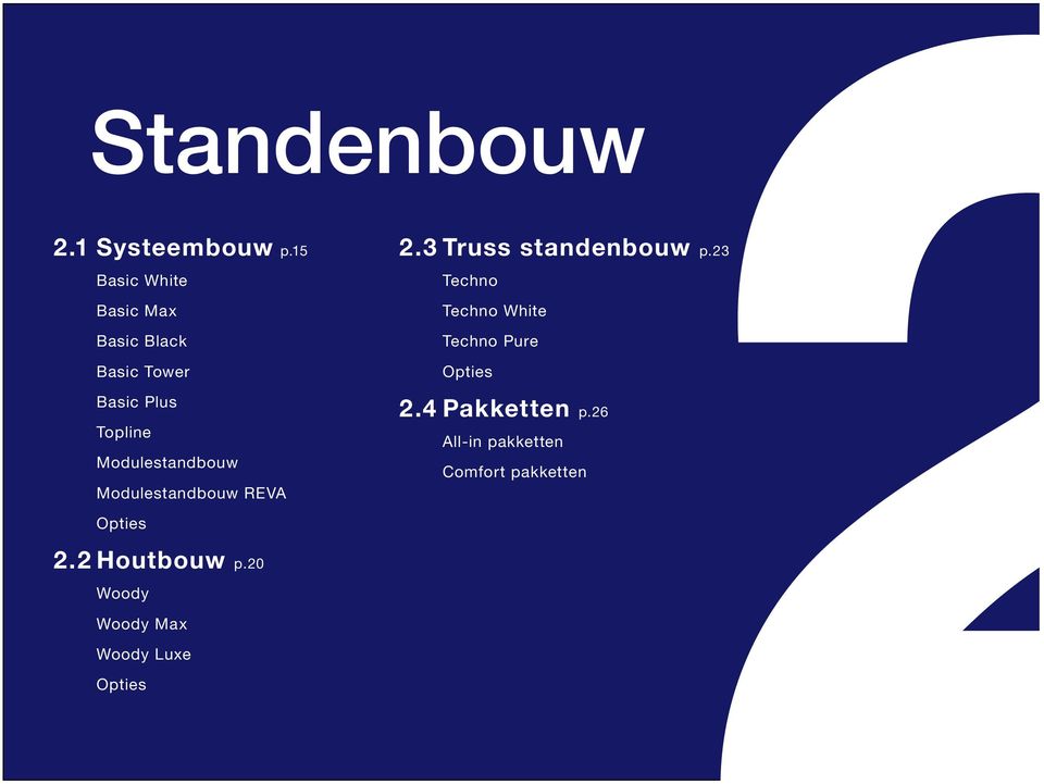 Modulestandbouw Modulestandbouw REVA Opties 2.3 Truss standenbouw p.