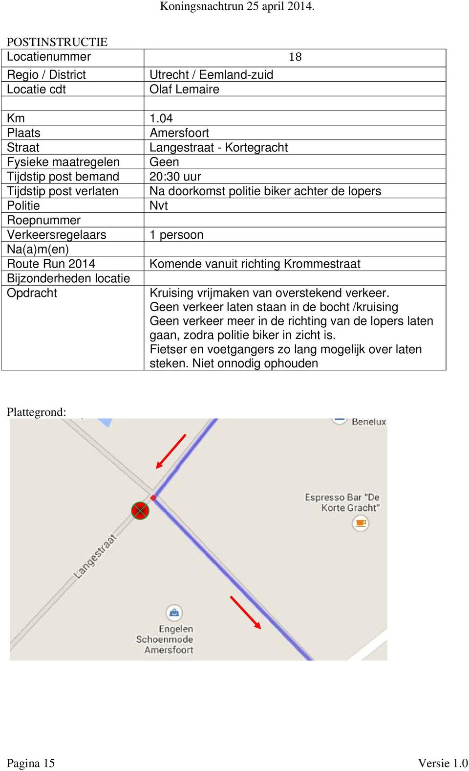 bemand 20:30 uur Verkeersregelaars 1 persoon