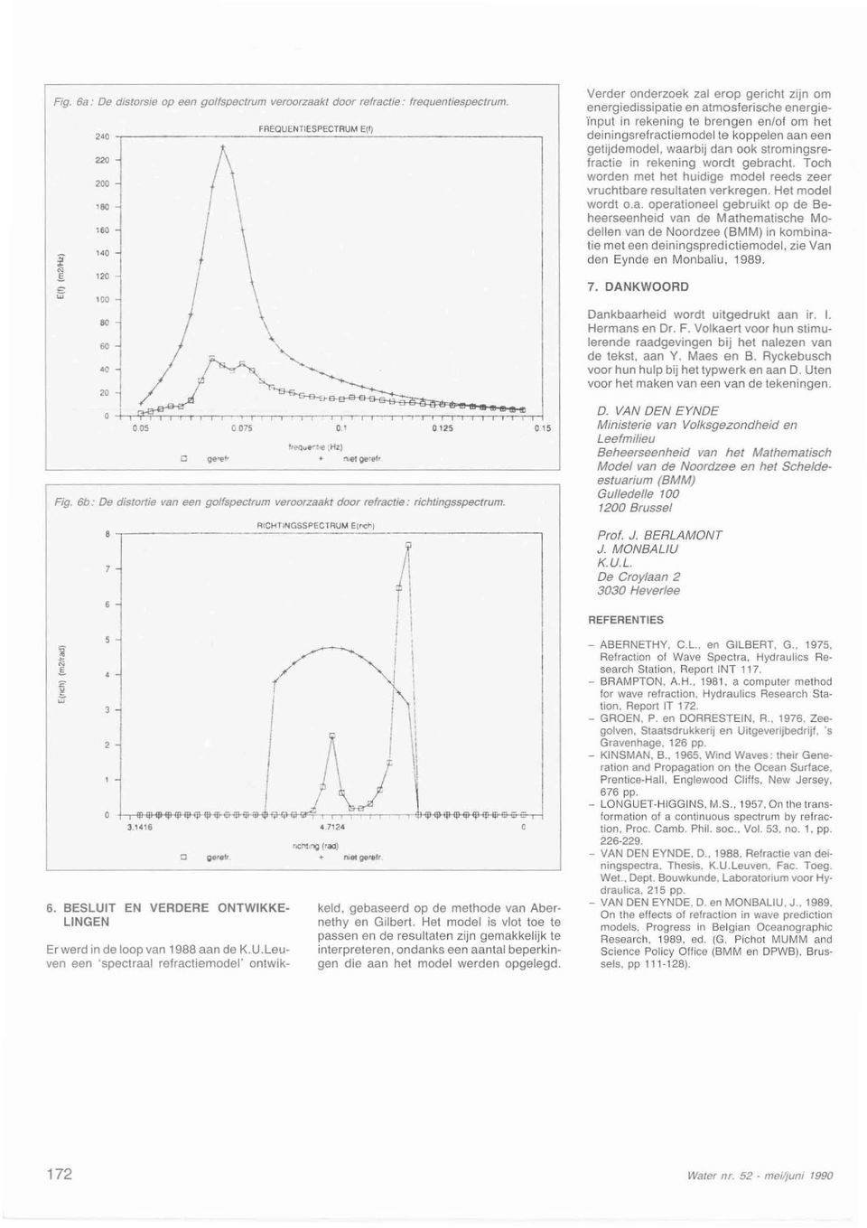 BESLUT EN VERDERE ONTWKKE LNGEN Er werd in de loop van 1988 aan de K.U.Leuven een 'spectraal refractiemodel' ontwik- 0125 keld gebaseerd op de methode van Aber nethy en Gilbert.