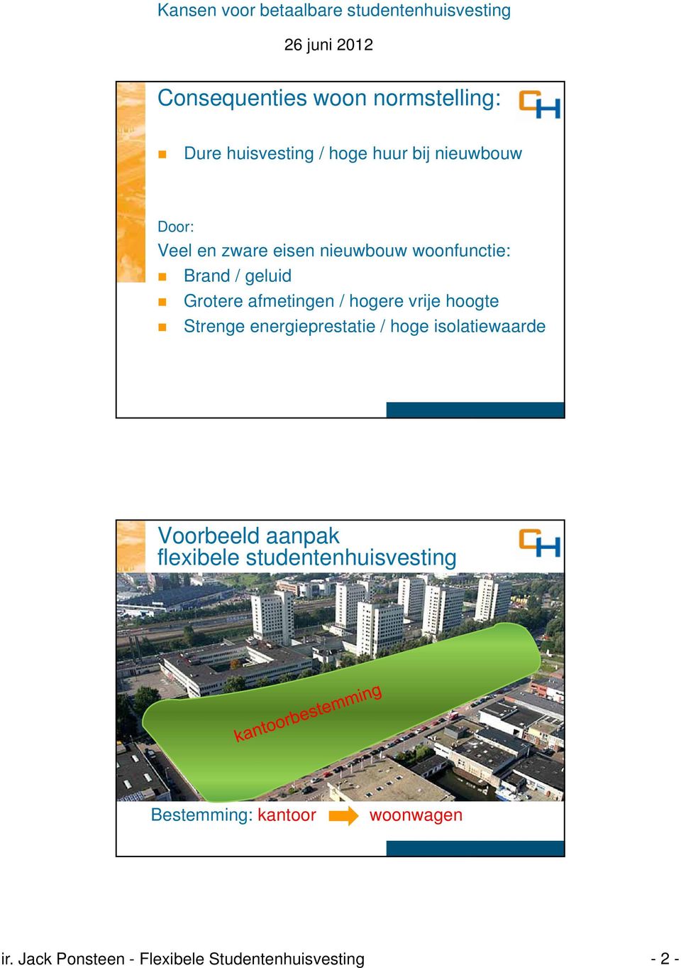 hoogte Strenge energieprestatie / hoge isolatiewaarde Voorbeeld aanpak flexibele