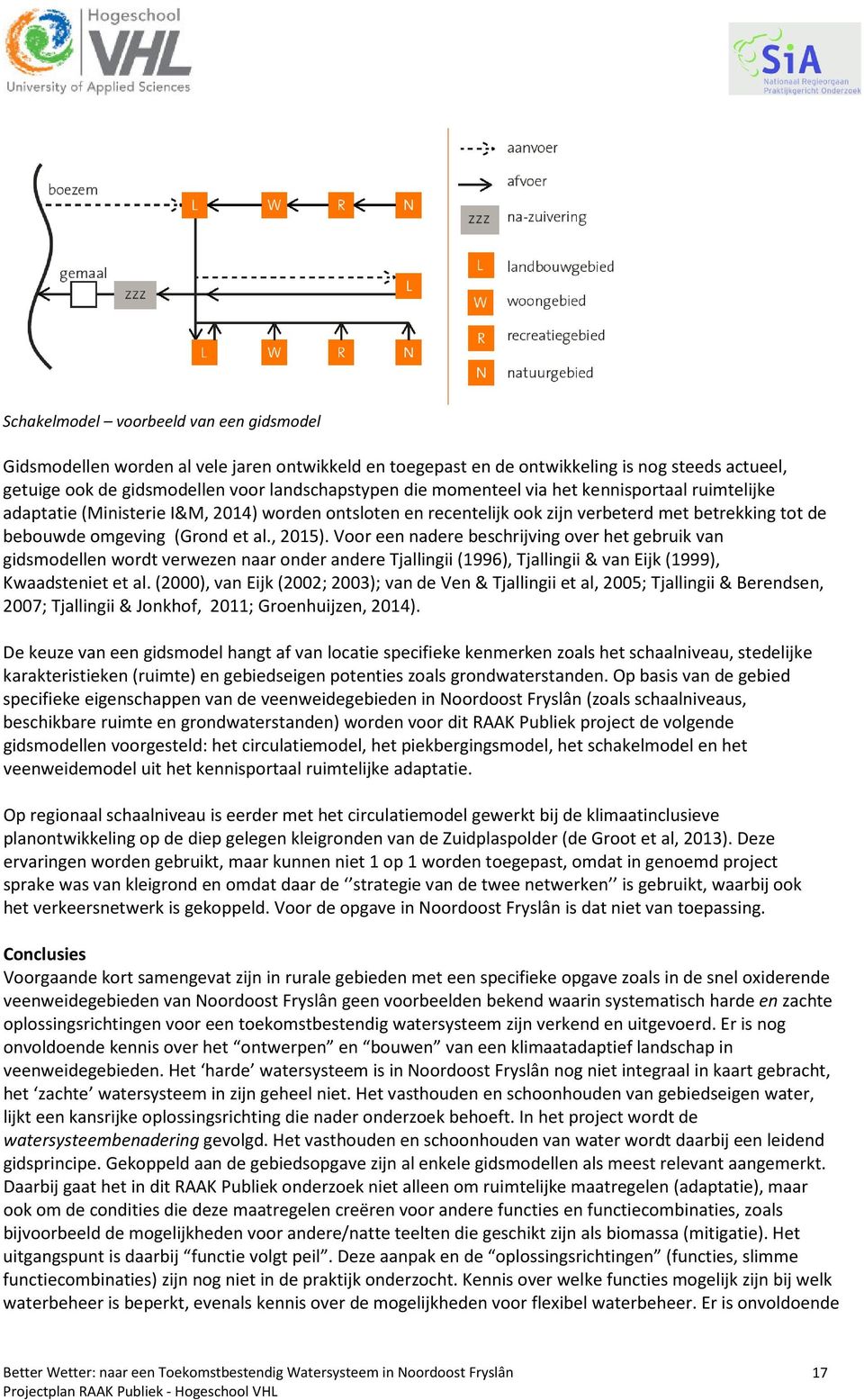 Voor een nadere beschrijving over het gebruik van gidsmodellen wordt verwezen naar onder andere Tjallingii (1996), Tjallingii & van Eijk (1999), Kwaadsteniet et al.